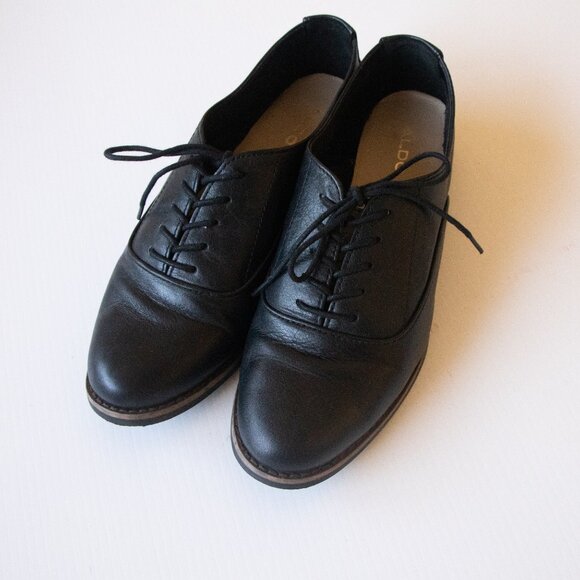 Aldo McAllister Oxford Classic Lace Up Leather Shoes Size 8 - Picture 8 of 11